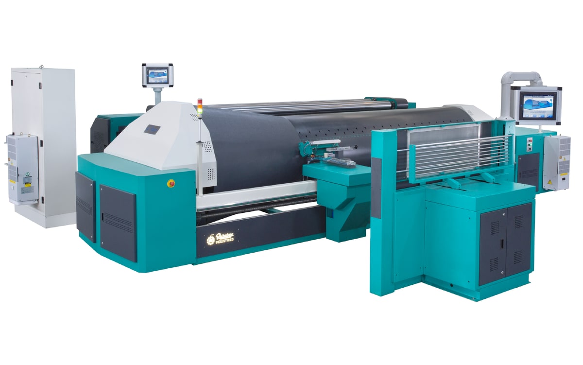 Rabatex sectional warping machine with digital tension control