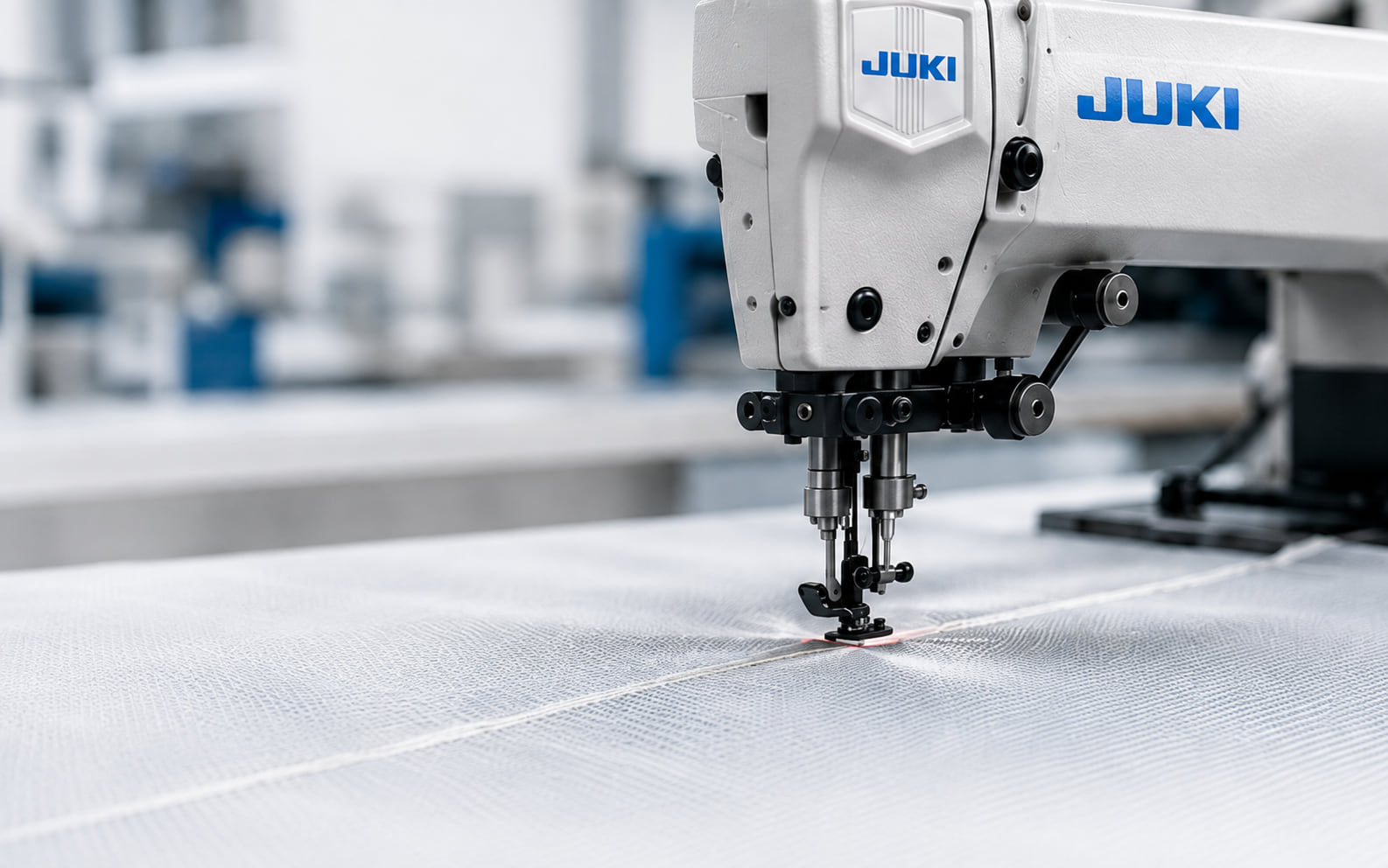 JUKI automatic stitching machine producing filter made-ups